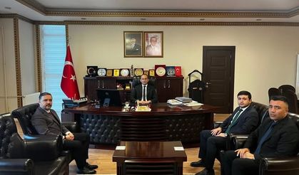 PTT Yöneticilerinden Kaymakam Sarıdoğan’a Ziyaret