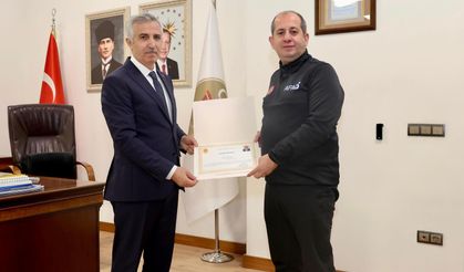 Vali Ünlüer, Afad İl Müdürü Temur’u Makamında Kabul Etti