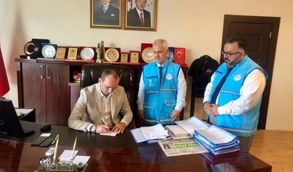 Kaymakam Sarıdoğan’dan Türkiye Diyanet Vakfı’na Kurban Bağışı