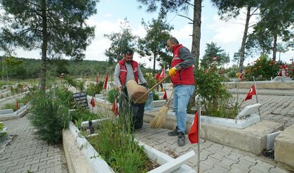 Büyükşehir, Kapıçam Mezarlığı’nı Bayrama Hazırlıyor