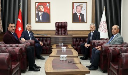 Vali Ünlüer’den İl Millî Eğitim Müdürü Akpınar’a Ziyaret