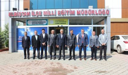 İl Millî Eğitim Müdürü Akpınar’dan Elbistan’da Eğitim İncelemeleri