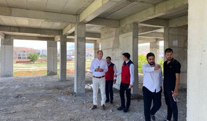 Kaymakam Sarıdoğan’dan Tarım Müdürlüğü İnşaatına Yakın Takip
