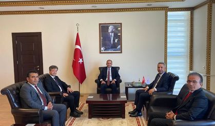 KSÜ Rektörü Prof. Dr. İbrahim Taner Okumuş’tan Kaymakam Sarıdoğan’a Ziyaret