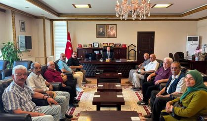 Afşin Halk Ozanları Derneği'nden Kaymakam Arslantürk'e Hayırlı Olsun Ziyareti