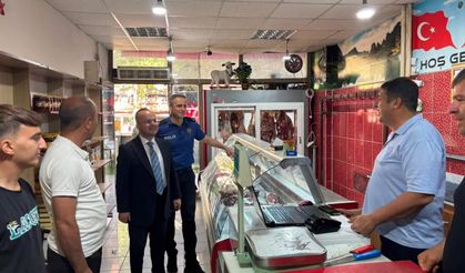 Kaymakam Arslantürk'ten Atatürk Caddesi Esnafına Ziyaret