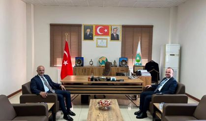 Kaymakam Arslantürk'ten Başkanı Kıraç'a Ziyaret