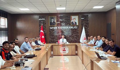 Afşin’de AFAD Koordinasyon Toplantısında Deprem Sonrası Çalışmalar Değerlendirildi