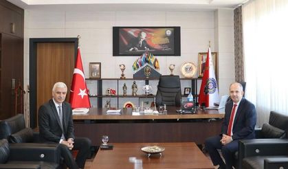 İl Müftüsü Dr. Güller’den Emniyet Müdürü Hasan Yiğit’e Ziyaret