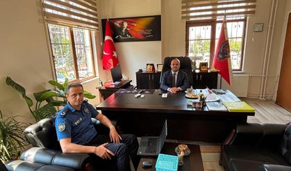 Kaymakam Arslantürk’ten İlçe Emniyet Müdürlüğüne ziyaret