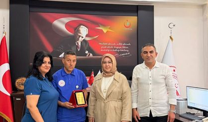 Afşin Devlet Hastanesi Personeline Plaket