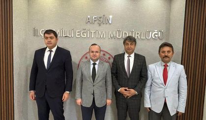 Afşin Kaymakamı Arslantürk’ten İlçe Milli Eğitim Müdürlüğüne Ziyaret