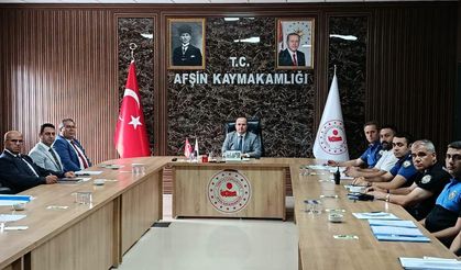 Afşin’de İlçe Güvenlik Danışma Kurulu Toplantısı Gerçekleştirildi