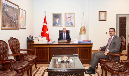 Vali Ünlüer, Mülkiye Müfettişliği görevine atanan Teke'yi kabul etti