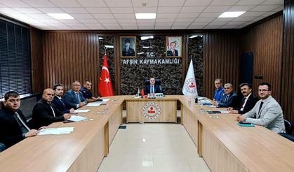 Afşin’de 29 Ekim Cumhuriyet Bayramı Hazırlıkları Değerlendirildi