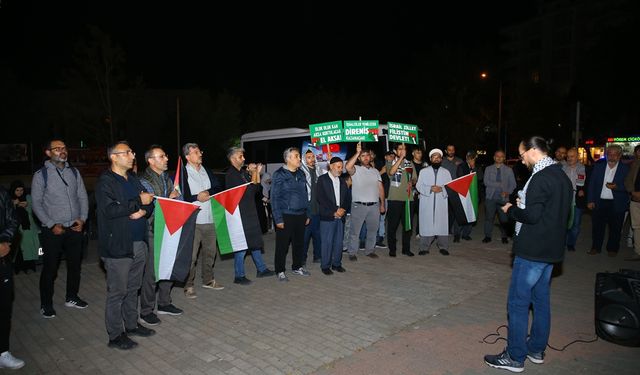  İsrail'in Gazze'ye saldırıları protesto edildi