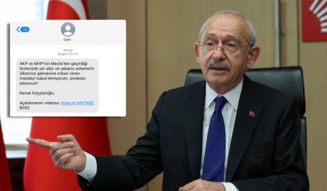 Kılıçdaroğlu'ndan Afşin’deki Vatandaşlara toplu SMS!