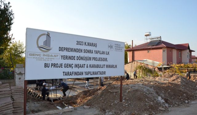 'Yerinde Dönüşüm Projesi'nin ilk temeli Afşin’de atıldı