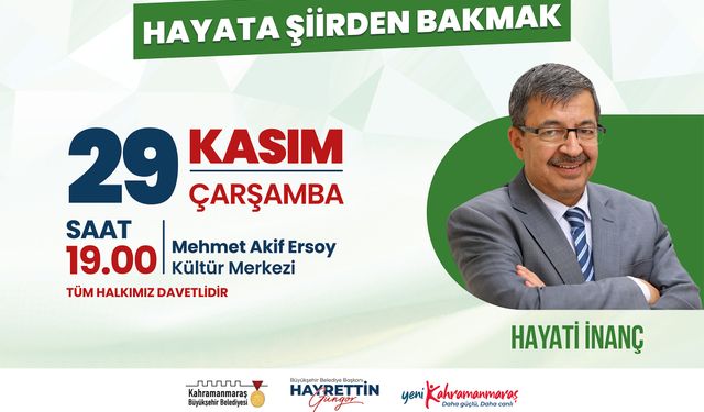 Yazar Hayati İnanç, Okurlarıyla Bir Araya Gelecek