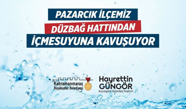 Pazarcık’ın İçmesuyu İhtiyacını Karşılayacak Projenin Temeli Atılıyor