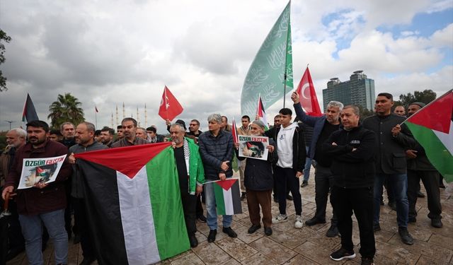 Adana'da İsrail'in Gazze'ye saldırıları protesto edildi