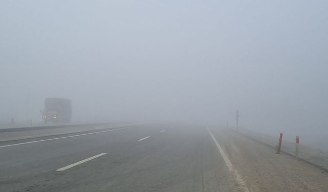 Afşin Elbistan Yolu Sise Büründü