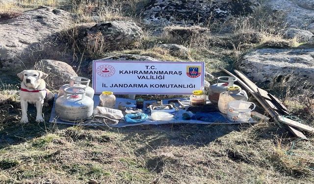 Kahramanmaraş’ta teröristlere ait izler bulundu