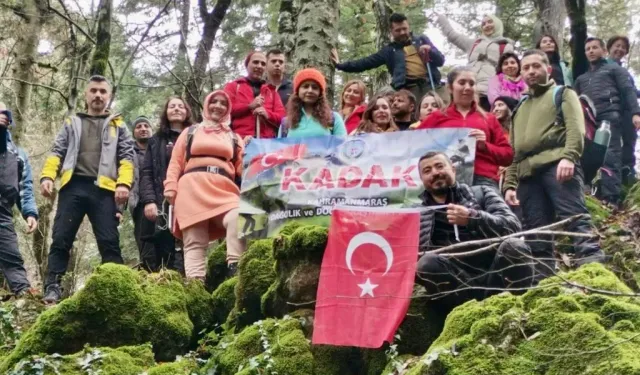 Kahramanmaraş'ta Balk Dağına Zorlu Tırmanış