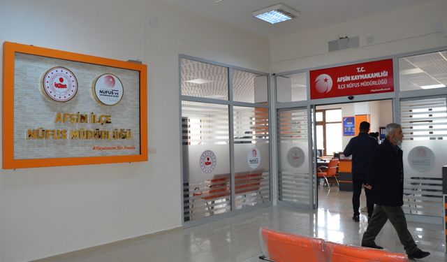Afşin Nüfus Müdürlüğü, 2025 Yılında 25 Bini Aşkın İşlem Gerçekleştirdi