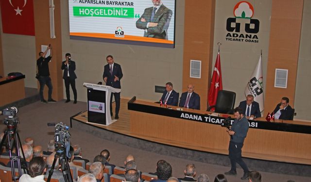 Enerji ve Tabii Kaynaklar Bakanı Bayraktar, Adana'da iş insanlarıyla buluştu