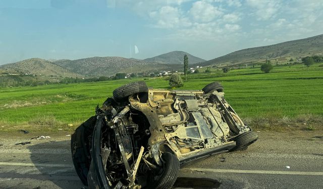 Afşin'de Otomobil Takla Attı: 1 Ölü 3 Yaralı