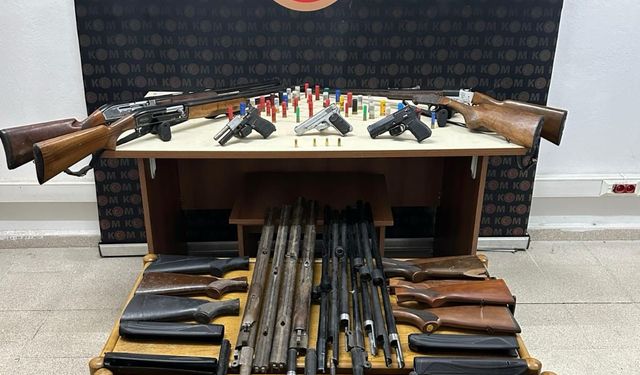 Burdur'da ruhsatsız silah bulunduran 3 şüpheli yakalandı