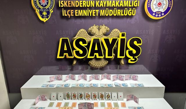 Hatay'da kumar oynayan 6 kişiye para cezası verildi