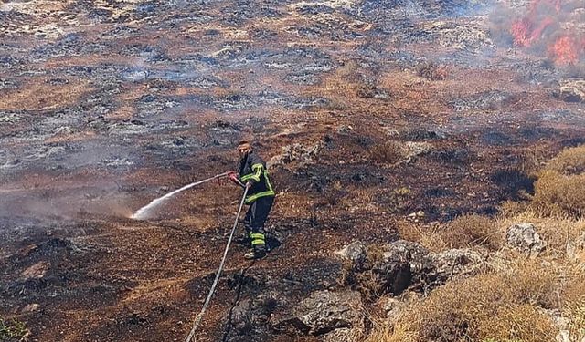 Hatay'da makilik alanda çıkan yangın söndürüldü