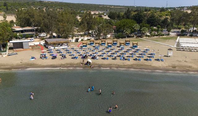 Mersin'in plajlarında turizm sezonu hazırlıkları tamamlandı