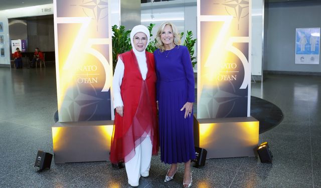 Emine Erdoğan, Jill Biden'ın ev sahipliğindeki resepsiyona katıldı