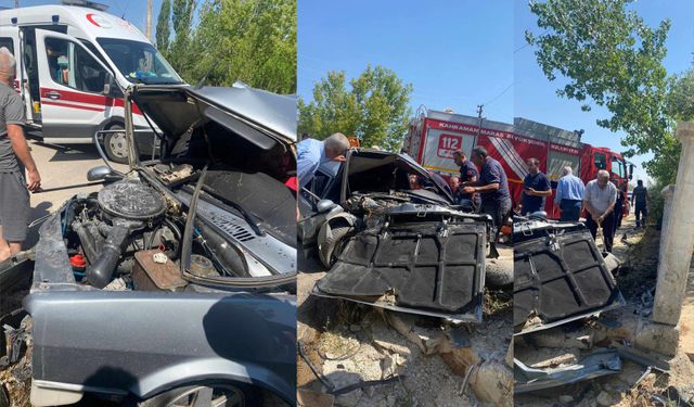 Afşin’de Maddi Hasarlı Trafik Kazası: 1 Yaralı