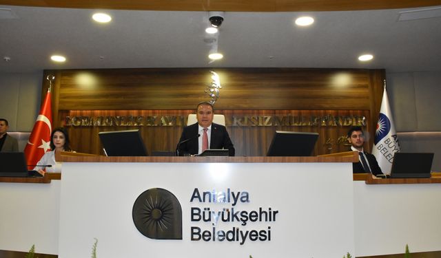 Antalya Büyükşehir Belediyesi Meclisi temmuz ayı toplantısı yapıldı