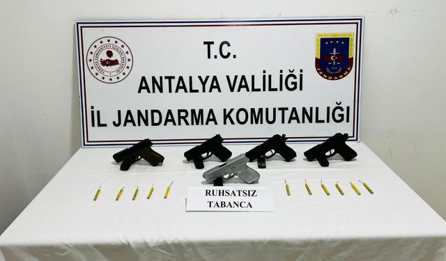 Antalya'da silah kaçakçılığı zanlısı  tutuklandı