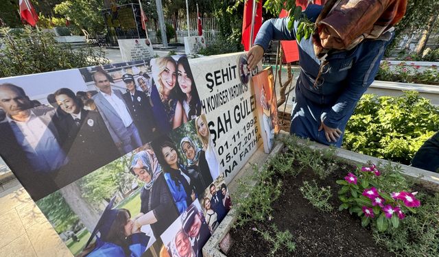 FETÖ'NÜN DARBE GİRİŞİMİNİN 8. YILI -15 Temmuz şehidi Komiser Yardımcısı Gülşah Güler'in ailesi kızına komşu geldi