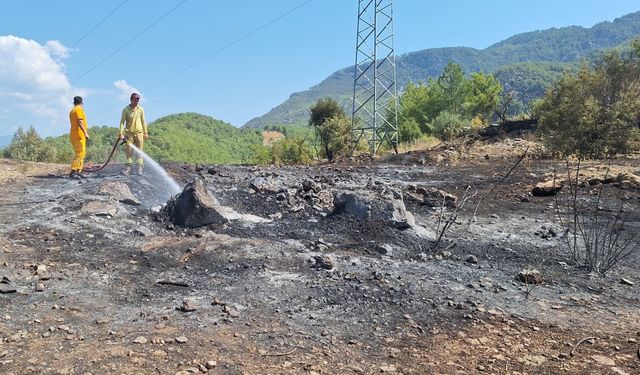 Antalya'nın Kumluca ilçesindeki orman yangını kontrol altına alındı