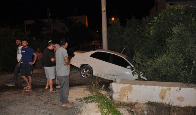 Mersin'de iki otomobilin çarpışması sonucu 1 kişi yaralandı