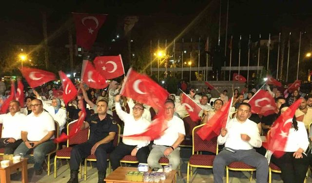 Mersin Erdemli’de 15 Temmuz  coşkusu