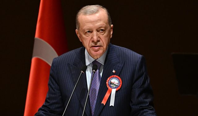 Cumhurbaşkanı Recep Tayyip Erdoğan konuşuyor