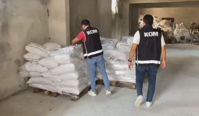 Mersin'de 50 ton sahte deterjan ele geçirildi