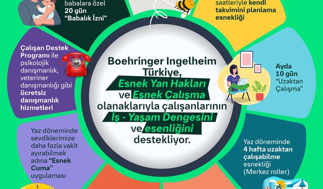 Boehringer Ingelheim’dan Esnek Yan Haklar Sistemi ile Çalışan Dostu Uygulamalar