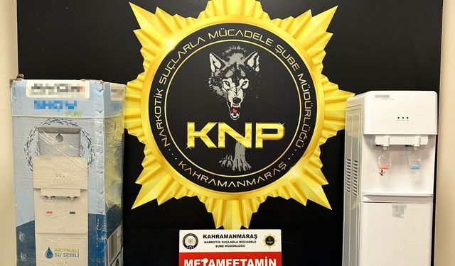 Su sebilinden 4 kilo 574 gram metamfetamin çıktı