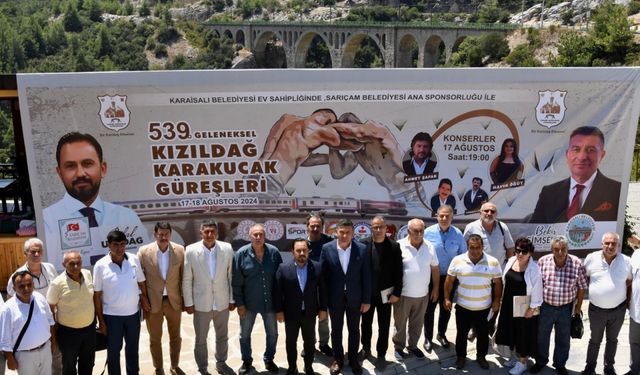 539. Geleneksel Kızıldağ Karakucak Güreşleri Adana'da yapılacak