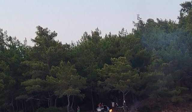 Antalya'da ormanlık alanda piknik ateşi yakan 3 kişiye para cezası verildi