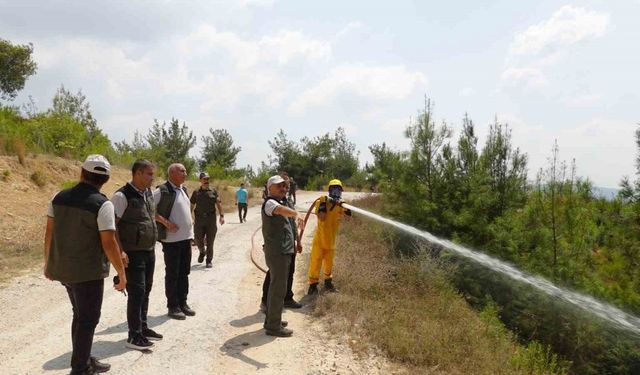 Adana’da orman yangını riskine karşı tatbikat gerçekleştirildi